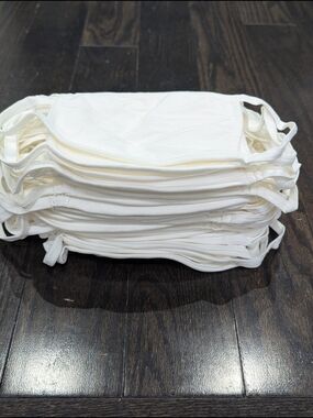 2/$25 White Reusable Cotton Face Masks – 50 Pack